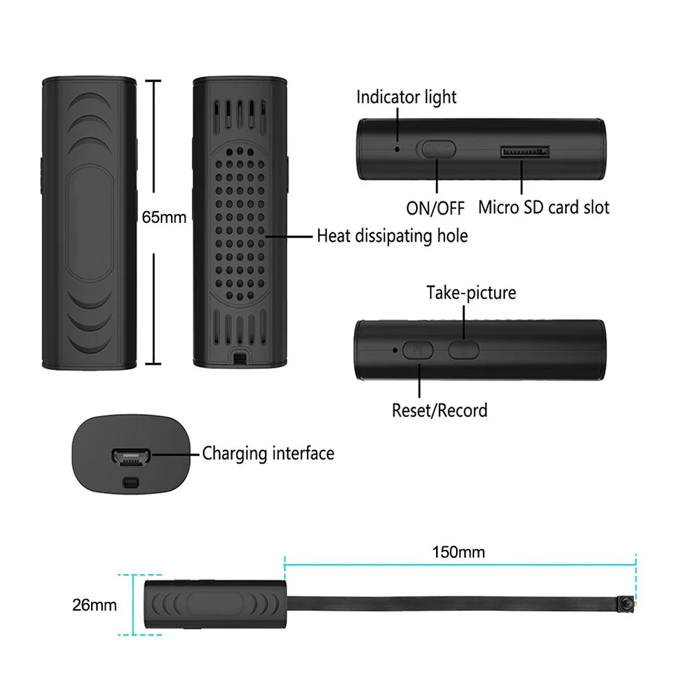 HUOMOI V1 Mini WiFi Camera with Motion Detection