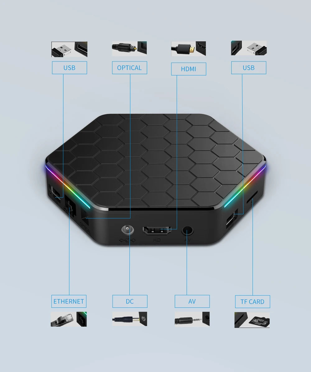 T95Z Plus Allwinner H618 Android 12.0 Wifi6 LAN 100M Dual Band 2.4G 5G BT5.0 RAM 2GB 4GB ROM 16GB 32GB 64GB 128GB Smart TV BOX