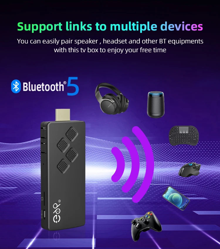 2024 Hot G96 ATV 8k android13.0 TV Stick infrared remote control 2GB8GB 2.4G&5G Dual Wifi BT5 Netflix Youtube Media Player