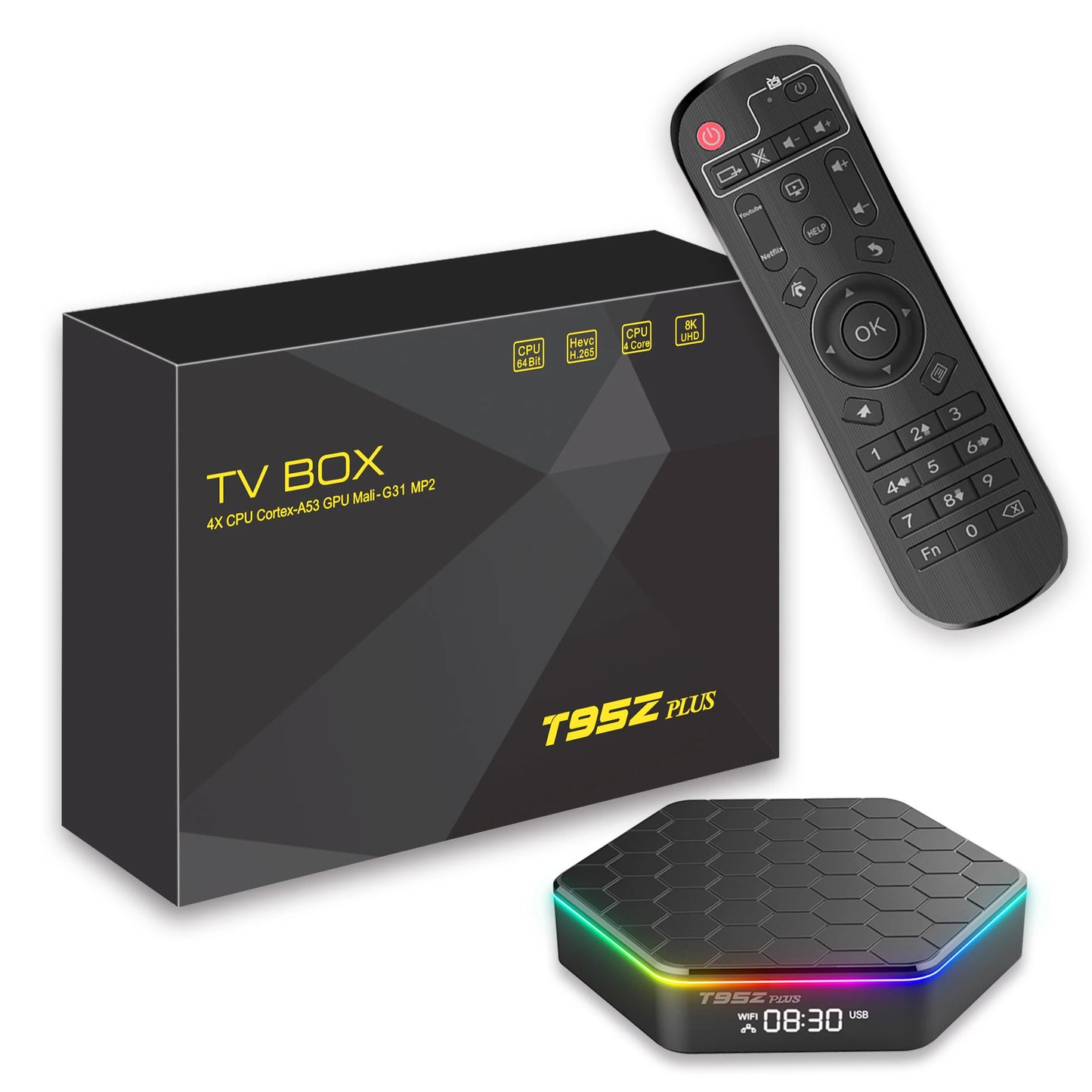 T95Z Plus Allwinner H618 Android 12.0 Wifi6 LAN 100M Dual Band 2.4G 5G BT5.0 RAM 2GB 4GB ROM 16GB 32GB 64GB 128GB Smart TV BOX