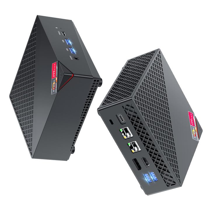 KAMRUI Mini PC AMD Ryzen 7 5800U Mini PC(8C/16T Up to 4.4GHz) 32GB DDR4 512GB SSD Mini Computers Dual LAN Mini PC Support 4K@60Hz Triple Display WiFi6/BT5.2/DP1.4/HDMI2.0/USB3.2 Mini PC