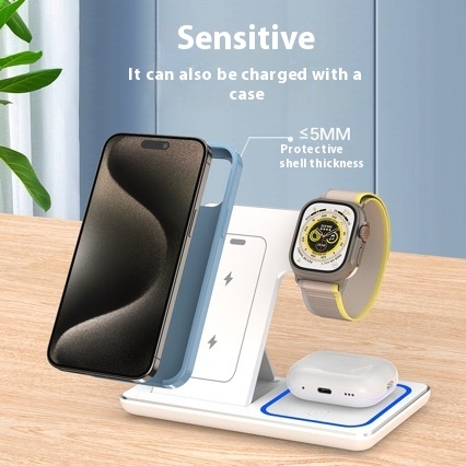 3-in-1 Ambient LED Fast Wireless Charging Stand