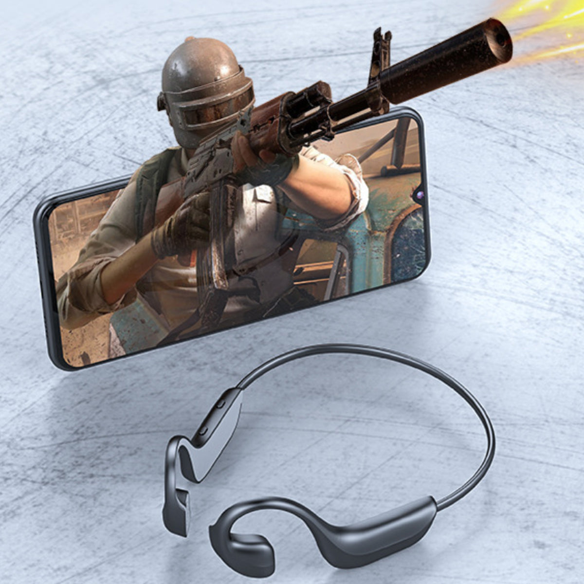 Sound Wave Conductive  Bluetooth Headphone With HD Sound