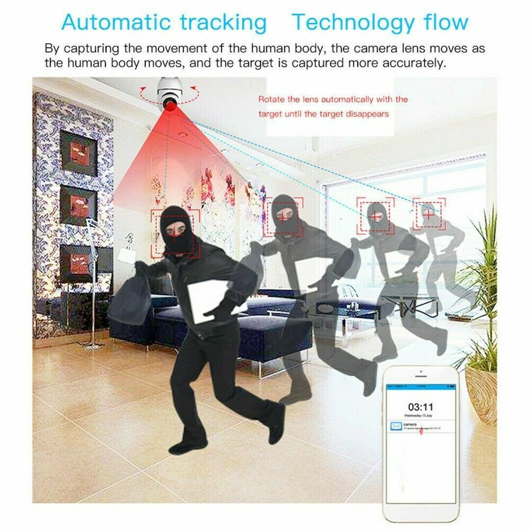 1080P WiFi Wireless Indoor Home Security Camera Night Vision Baby Pet Monitor