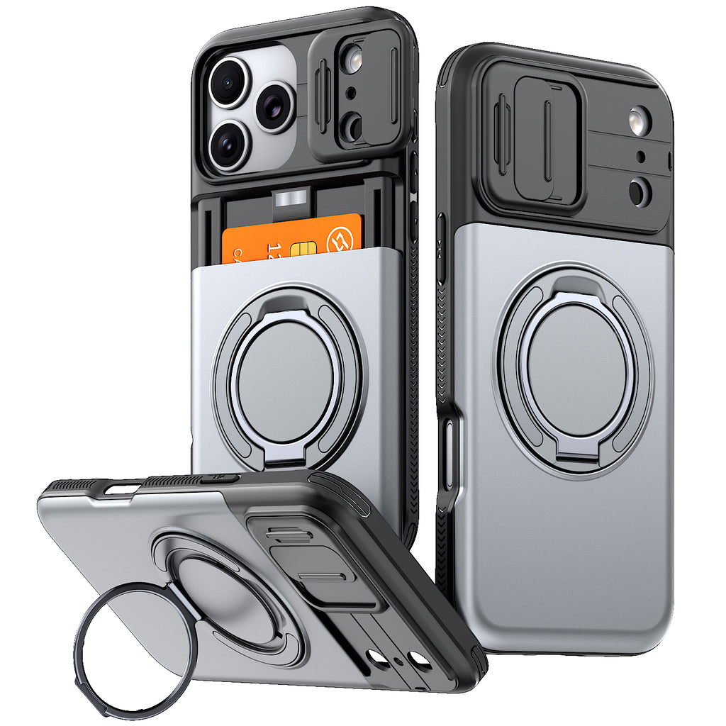 ShieldVault – 2-in-1 Shockproof Card Holder Phone Case