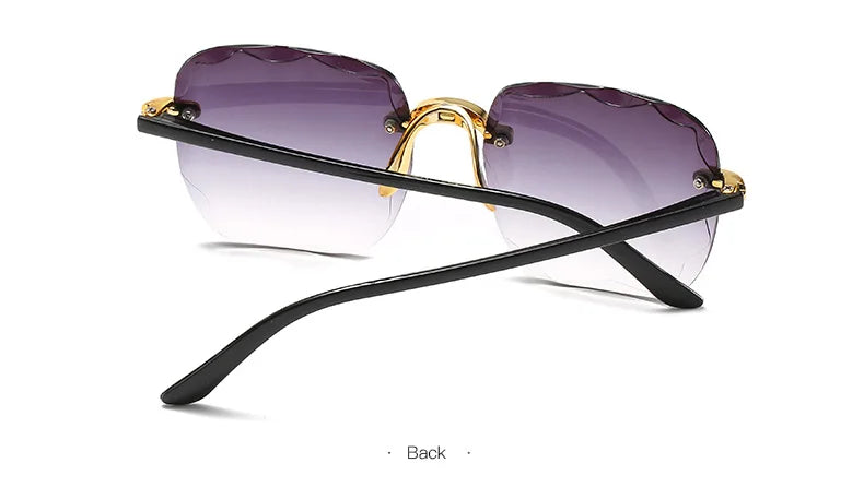 Three-Piece Rimless-Style Fashion Sunglasses Set