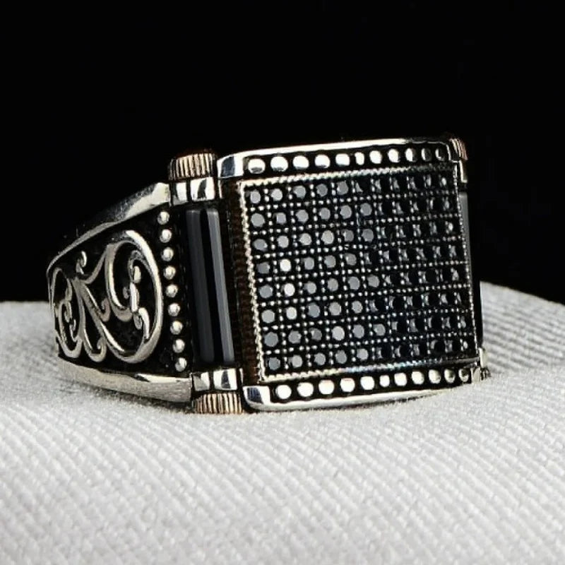 Silver Zircon Crown Ring for Women – Elegant Statement Jewelry