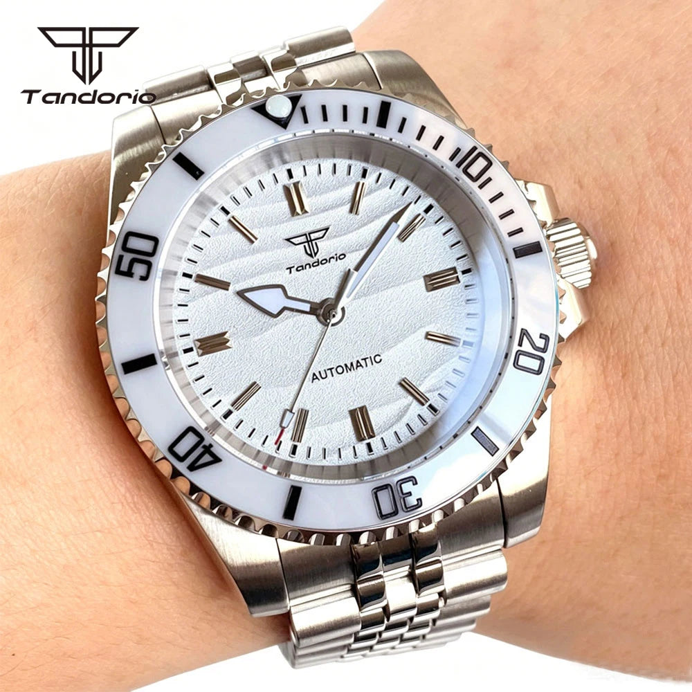 40MM Sand Dune Submariner Mod Tandorio TD266S Sapphire For  Miyota 8215/NH35/2824 Movt 10ATM