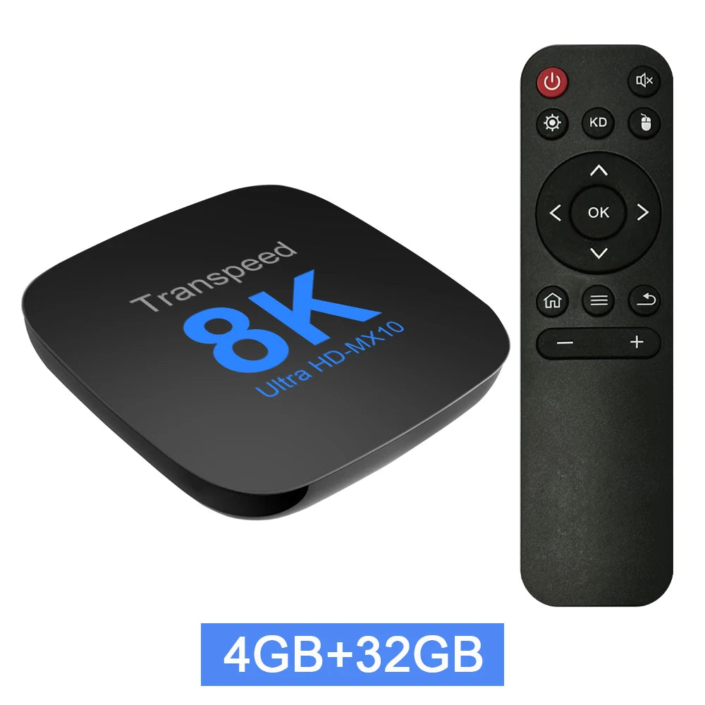Transpeed ATV Android 13 TV BOX RK3528 With Voice Assistant TV Apps Dual Wifi Quad Core Cortex A53 Support 8K 4K Video BT5.0
