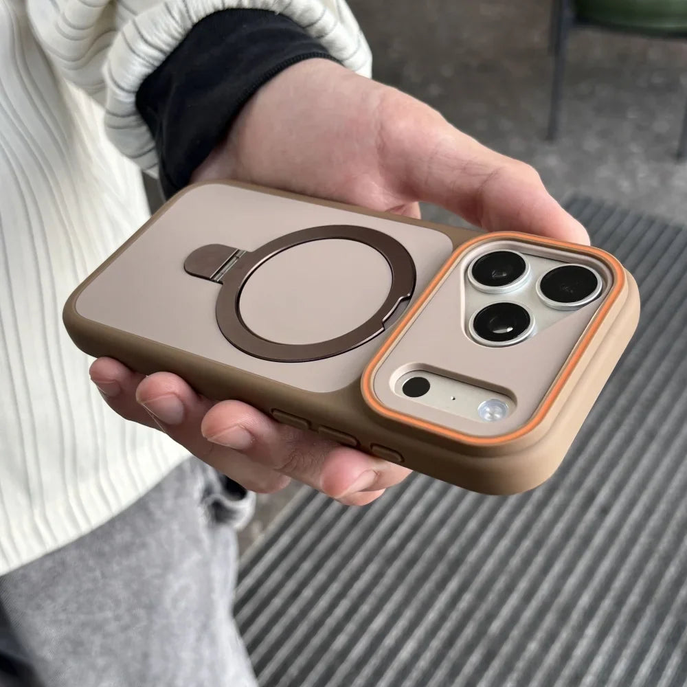Luxury MagSafe Case for iPhone 18 17 with Ring Holder