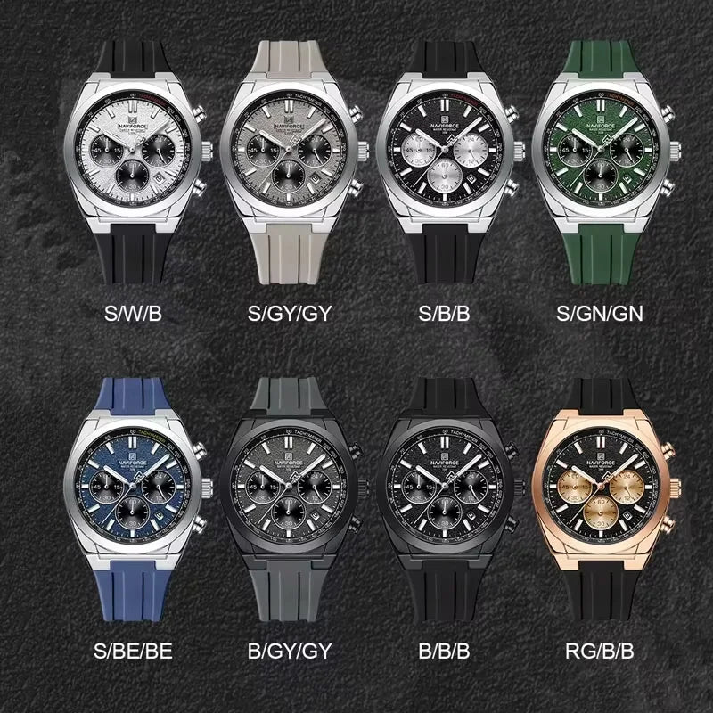 Naviforce NF-7132 Textured Dial Sport Watch