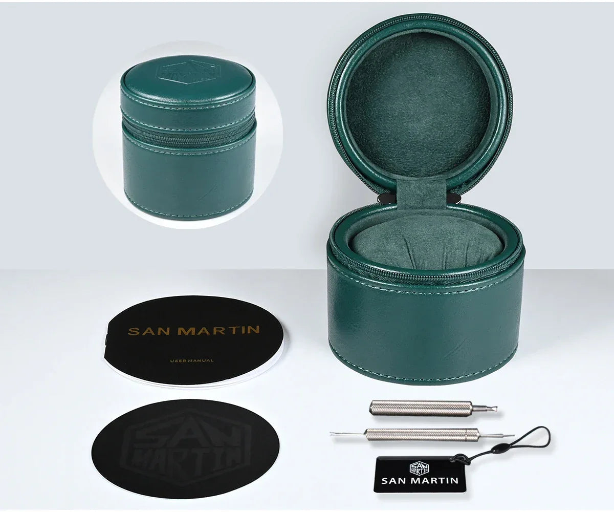 San Martin 39mm Full Lume Enamel Dial NH35 Dive Watch — 200M SN0129