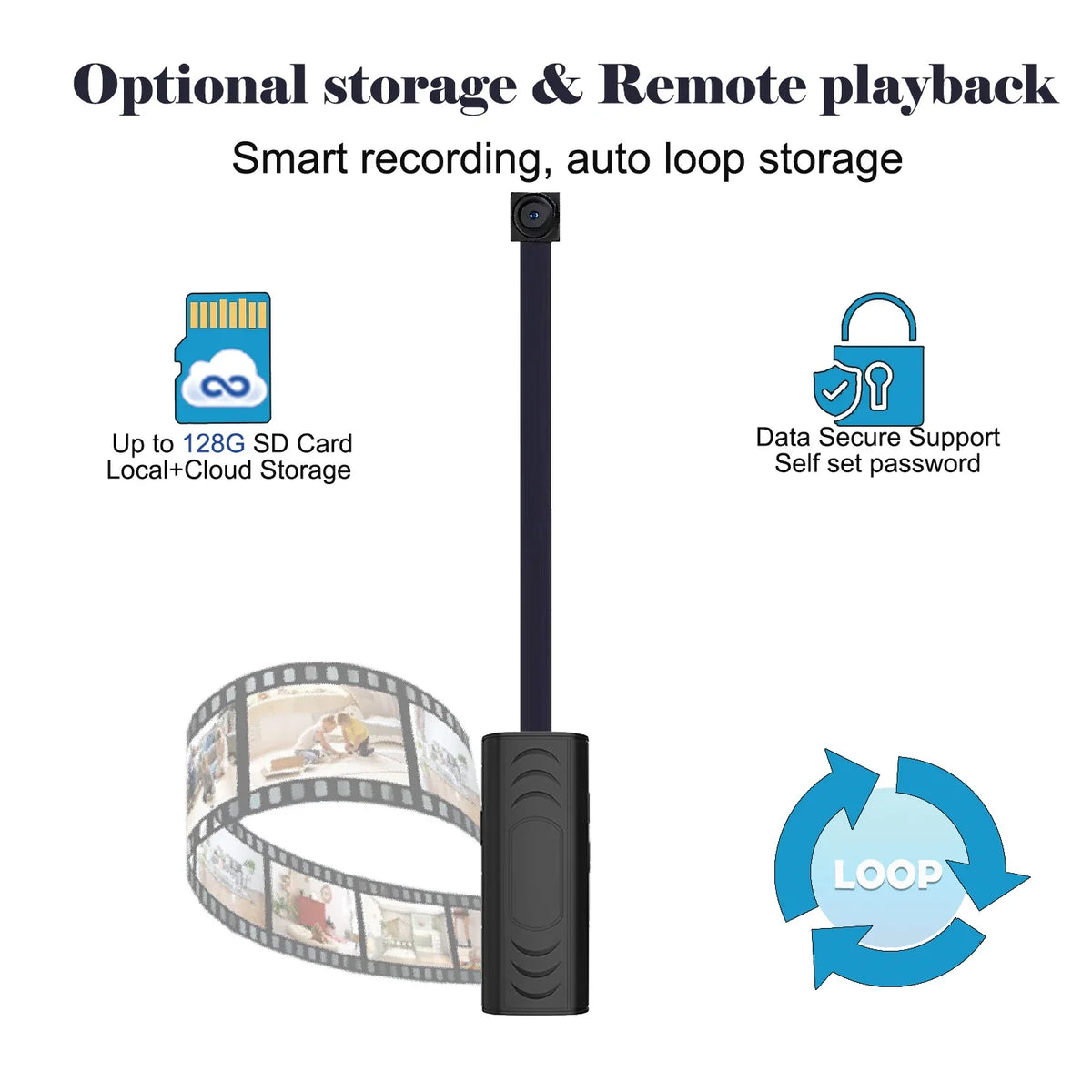 HUOMOI V1 Mini WiFi Camera with Motion Detection