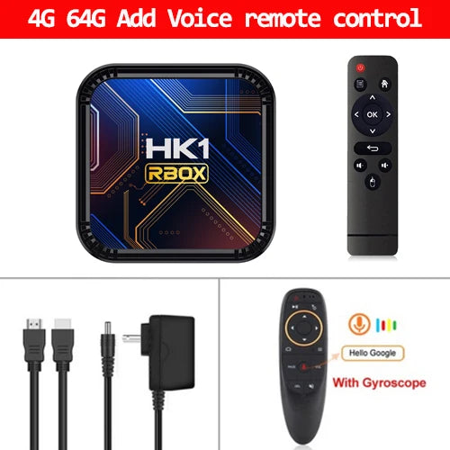 HK1 RBOX K8S Smart TV Box Rockchip RK3528 4G 32G 64G 8K 4K Android 13 Google Voice Media Player BT 5G Wifi6 Set Top Box Tvbox