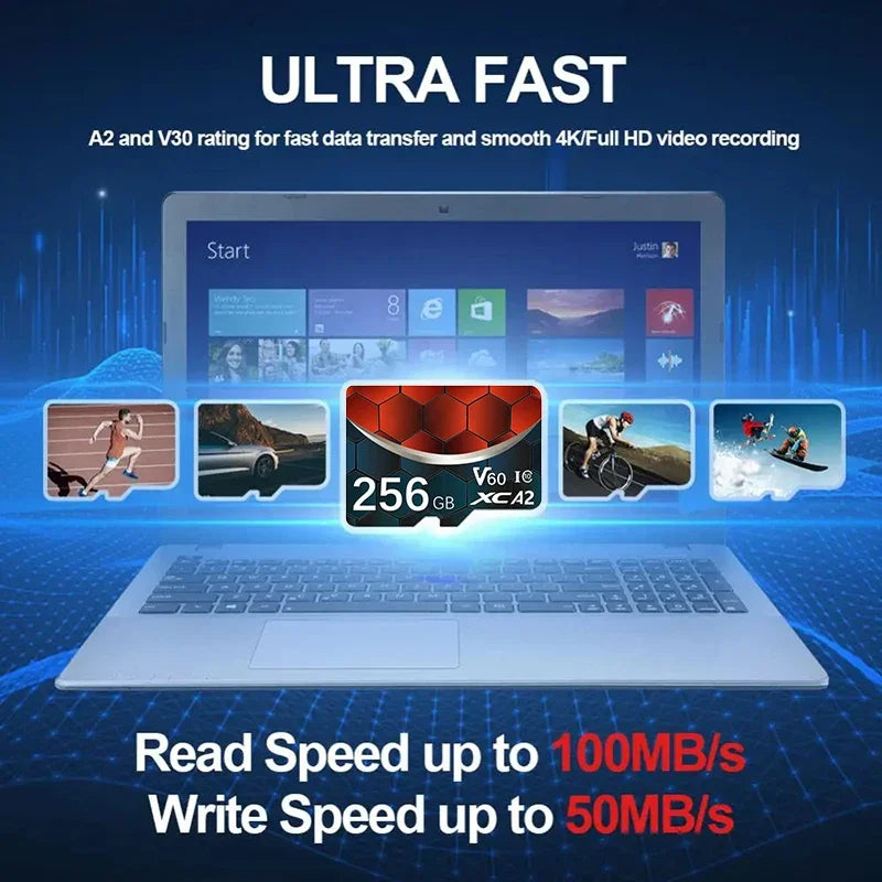 High Speed Expansion Mobile Phone Memory Card 2TB TF Card 1TB Mini SD Card 512GB TF SD Card 256GB For Nintendo Switch Camera