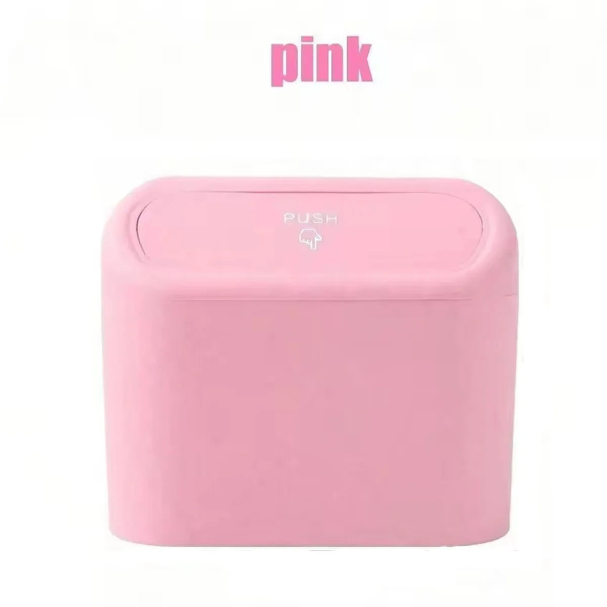 Mini Car Trash Can with Press-Open Lid