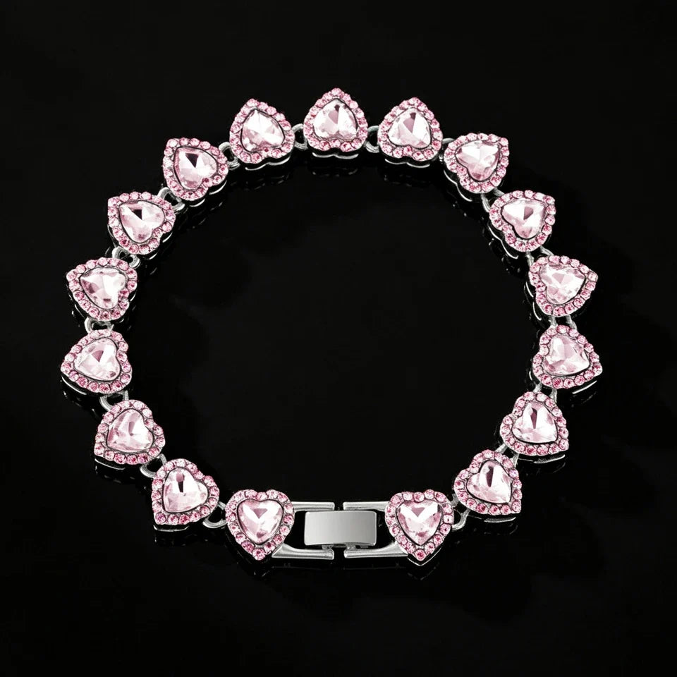 Heart Sparkle Necklace & Bracelet Collection