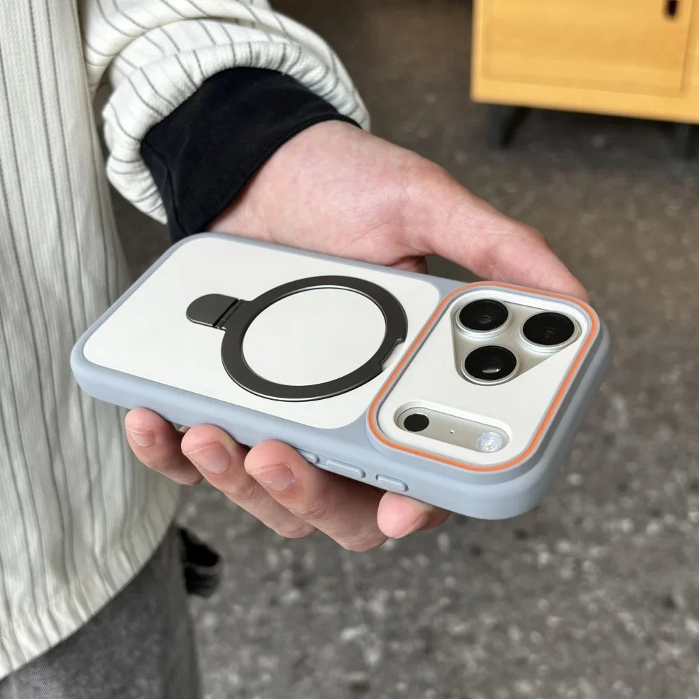 Luxury MagSafe Case for iPhone 18 17 with Ring Holder