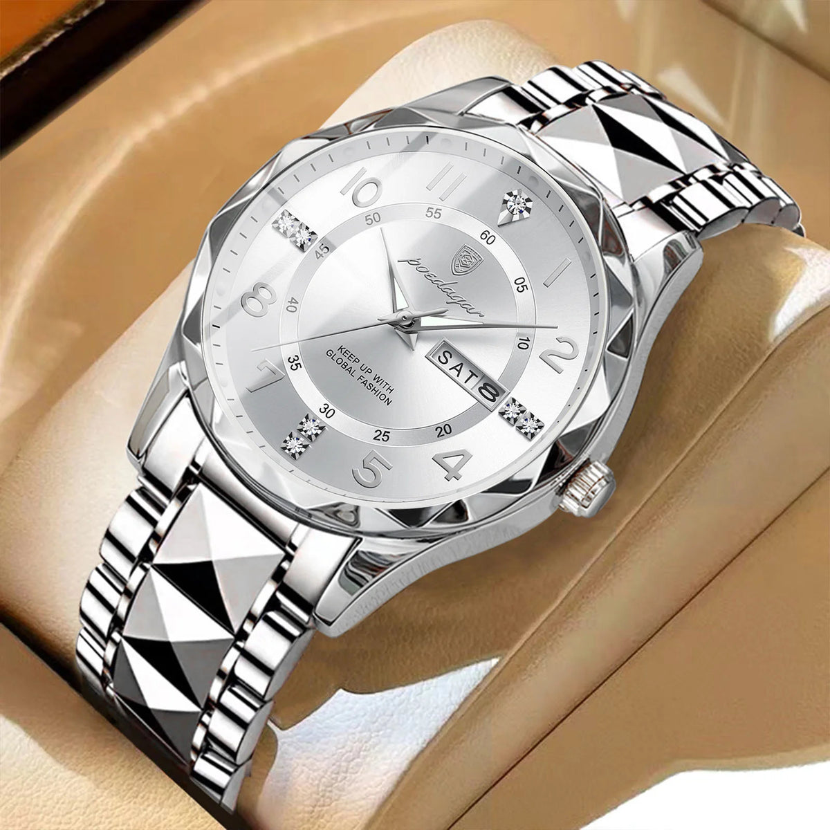 Reloj Titanforce – Reloj de Hombre – Reloj Deportivo de Titanio Impermeable con Cronógrafo y Alarma