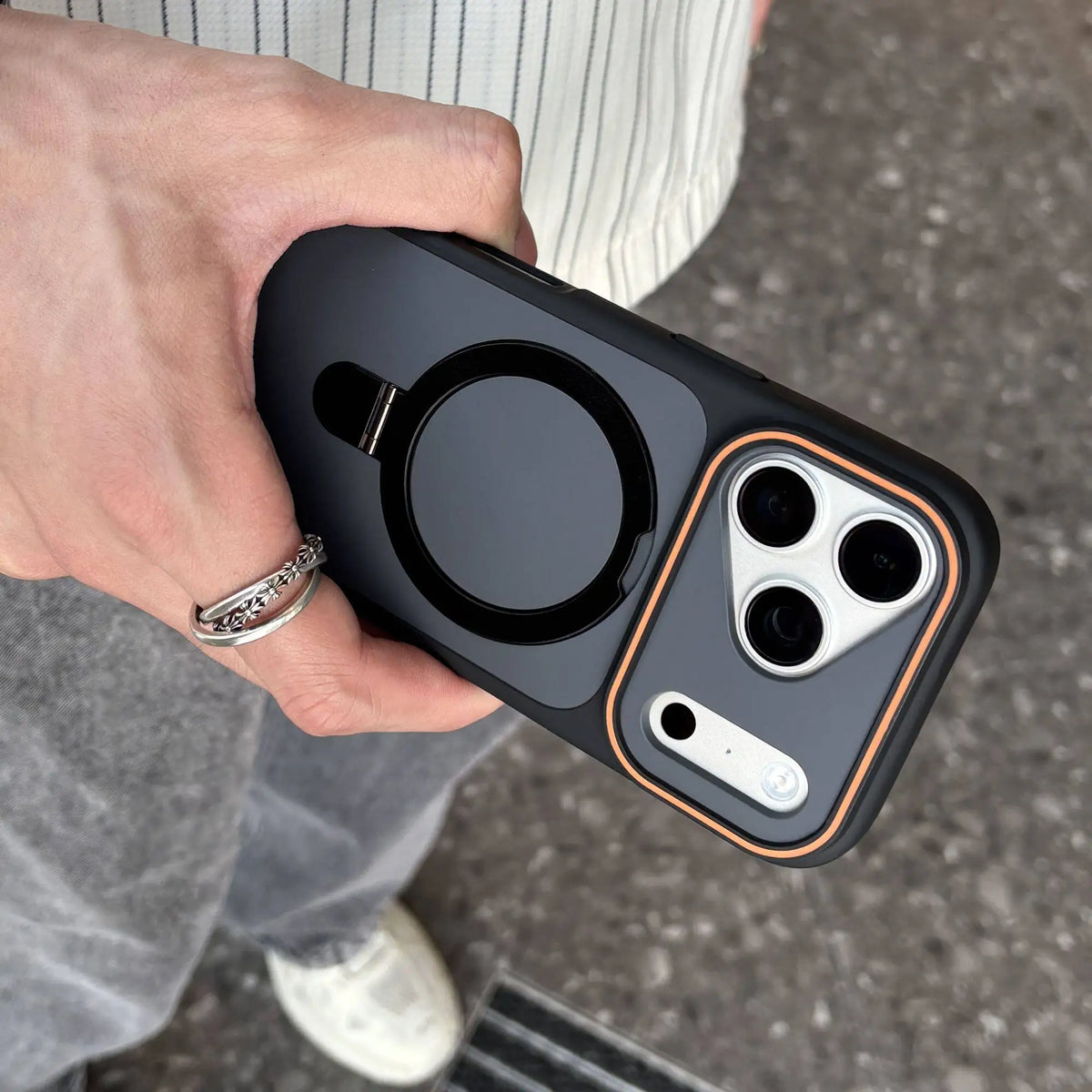 Luxury MagSafe Case for iPhone 18 17 with Ring Holder