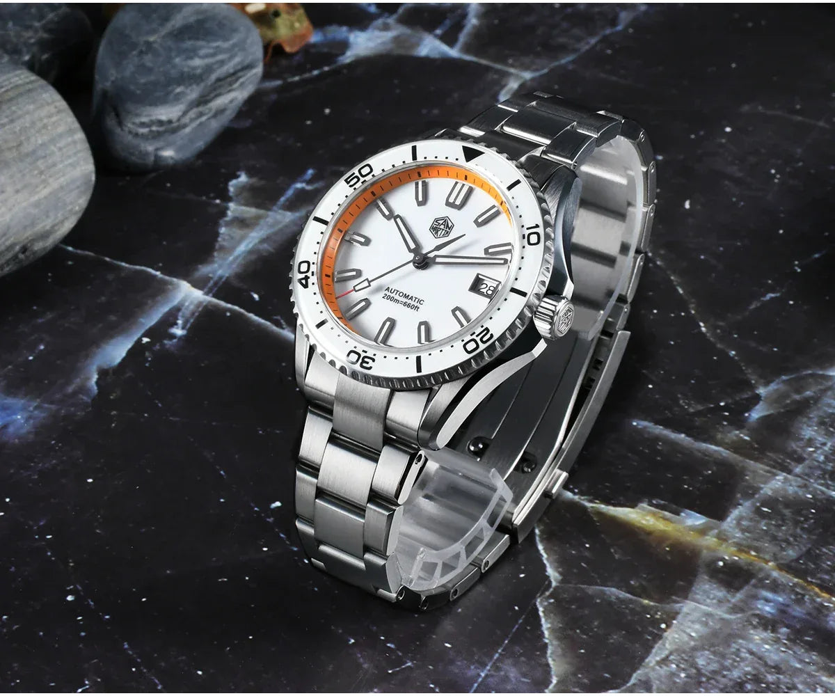 San Martin 39mm Full Lume Enamel Dial NH35 Dive Watch — 200M SN0129
