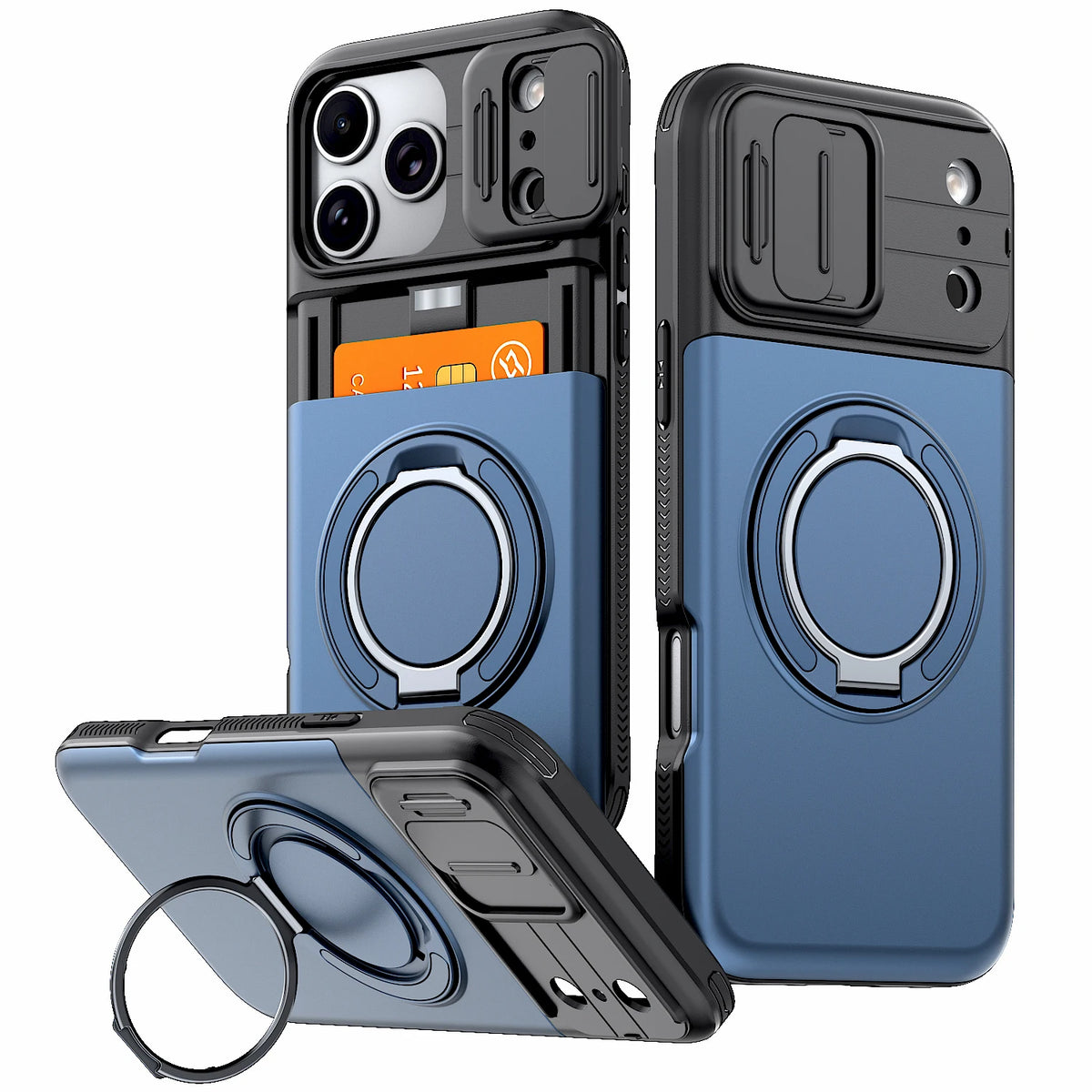 ShieldVault – 2-in-1 Shockproof Card Holder Phone Case