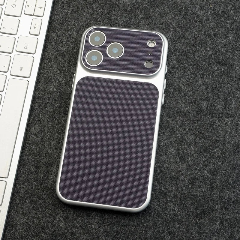 Vintage Woven Leather Textured Case for iPhone