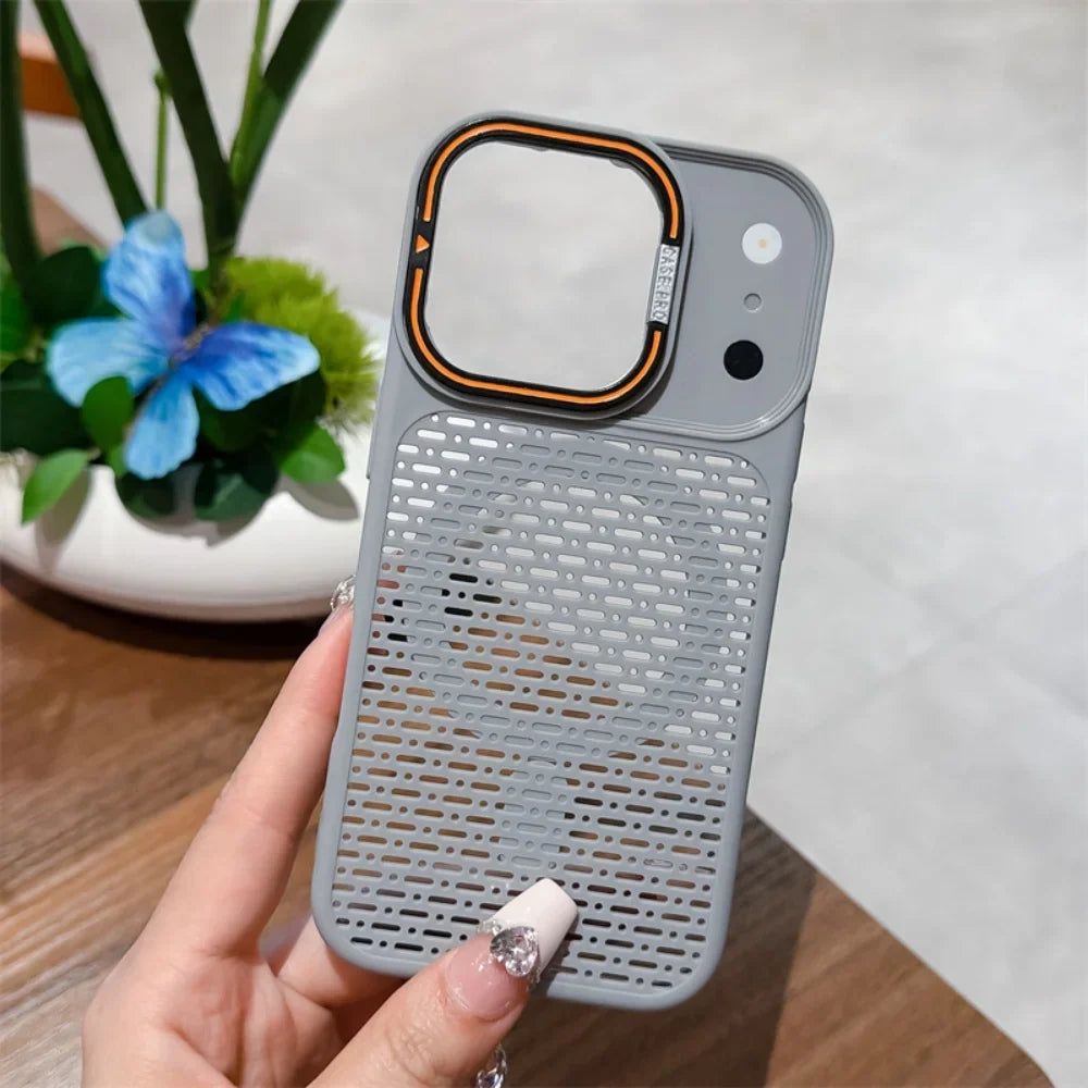 For Magsafe Magnetic Heat Dissipation Lens Holder Case For iPhone