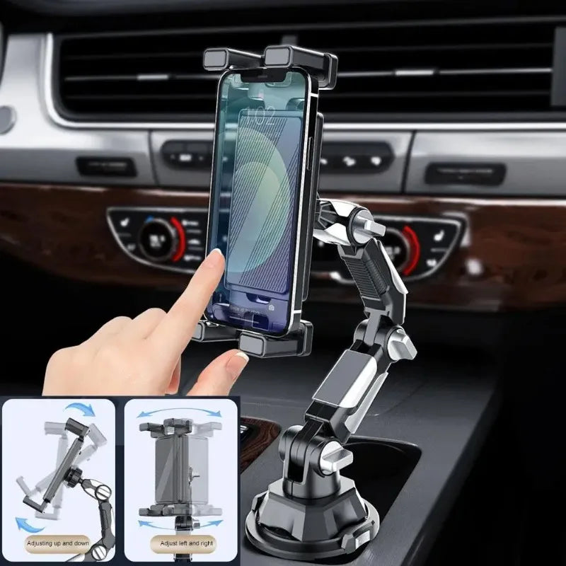 VIKEFON Car Cup-Holder Phone & Tablet Mount — Long Arm