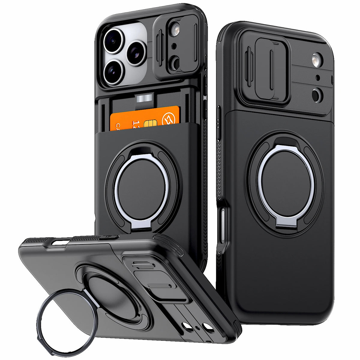 ShieldVault – 2-in-1 Shockproof Card Holder Phone Case