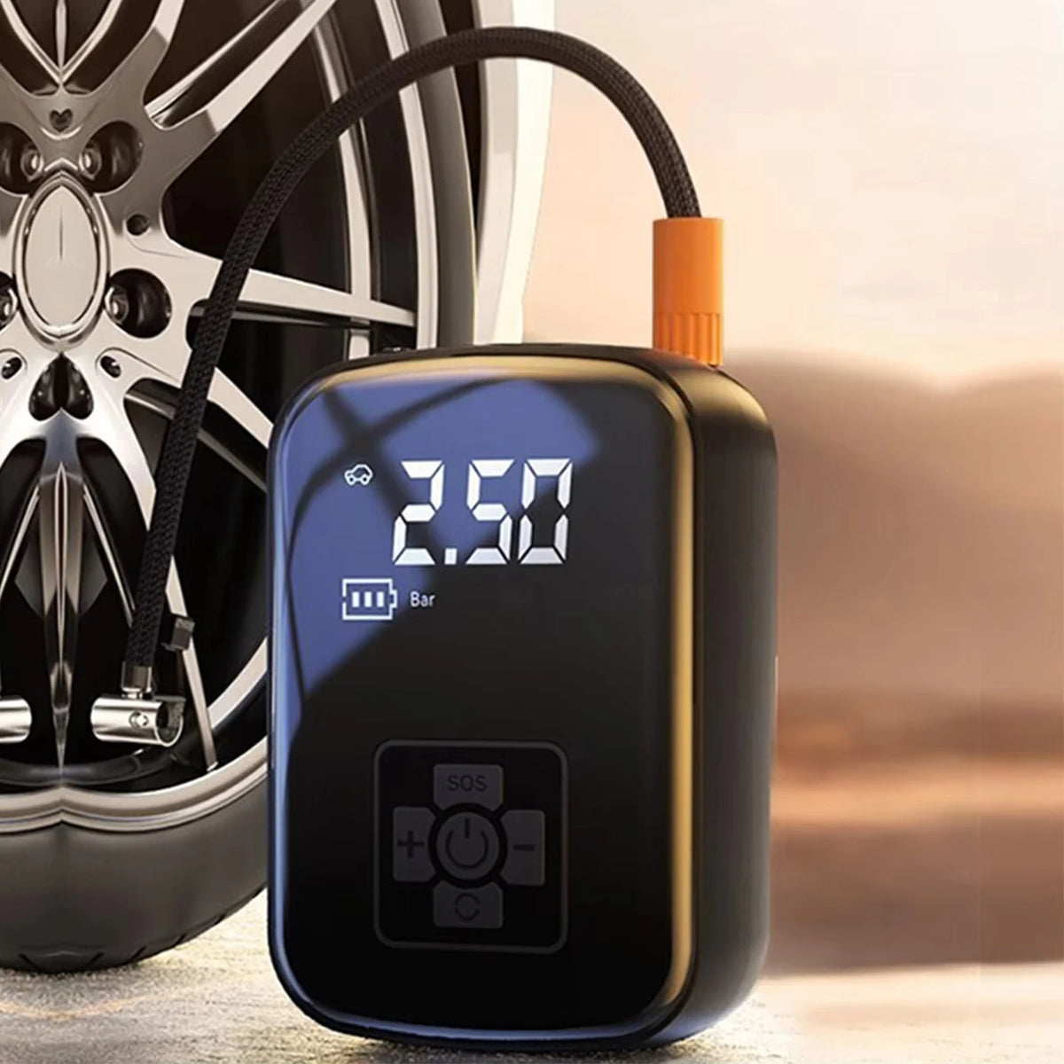 LEIBOO Wireless Car Air Compressor Air Pump Electric Tire Inflator Pump for Motorcycle Bicycle AUTO Tyre with Digital Display
