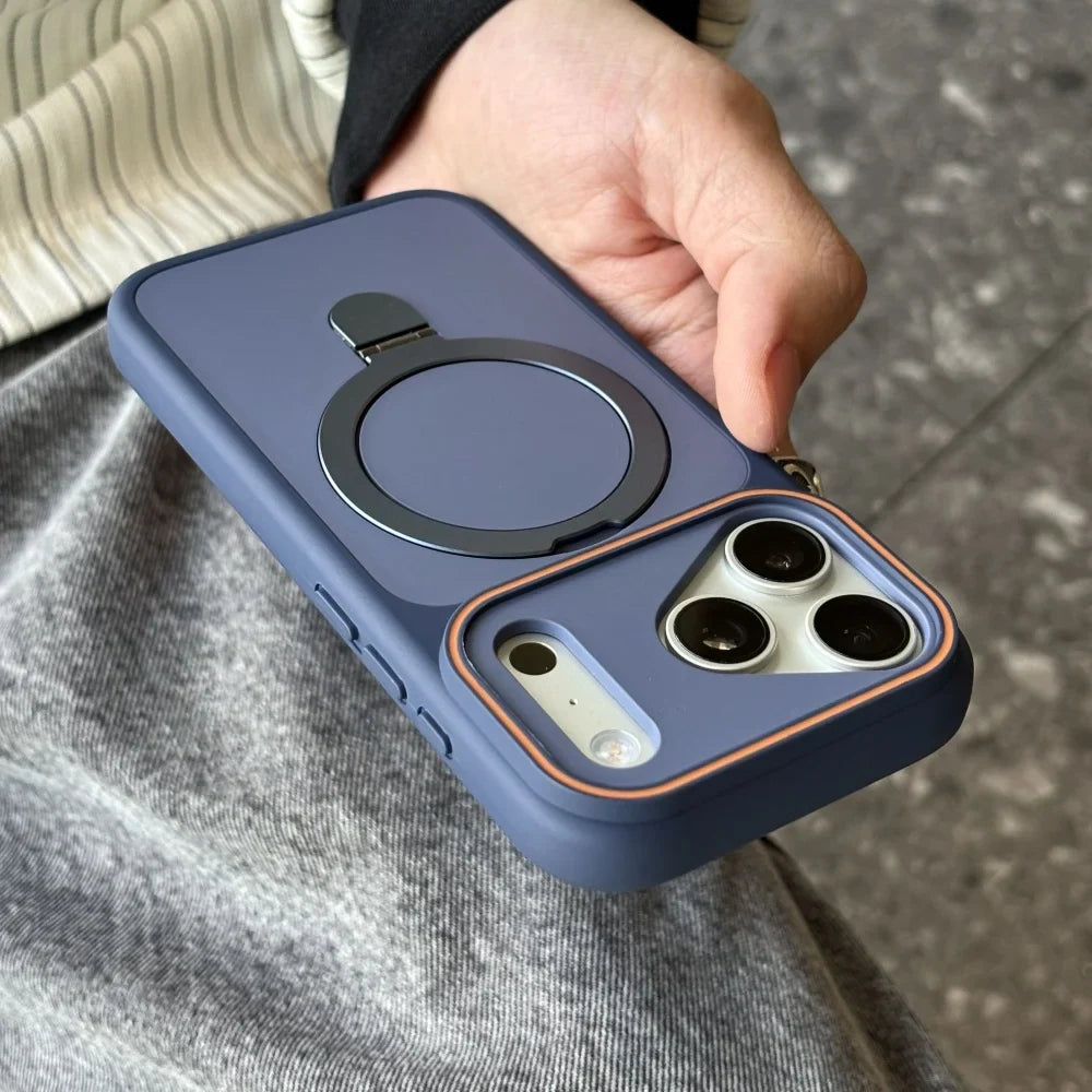 Luxury MagSafe Case for iPhone 18 17 with Ring Holder
