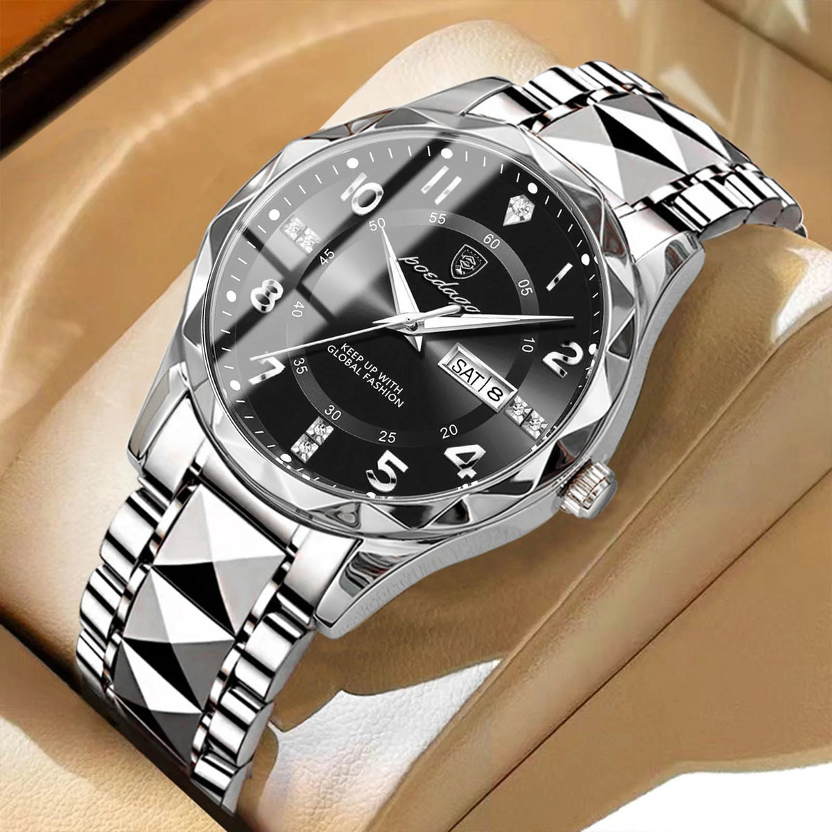 Reloj Titanforce – Reloj de Hombre – Reloj Deportivo de Titanio Impermeable con Cronógrafo y Alarma