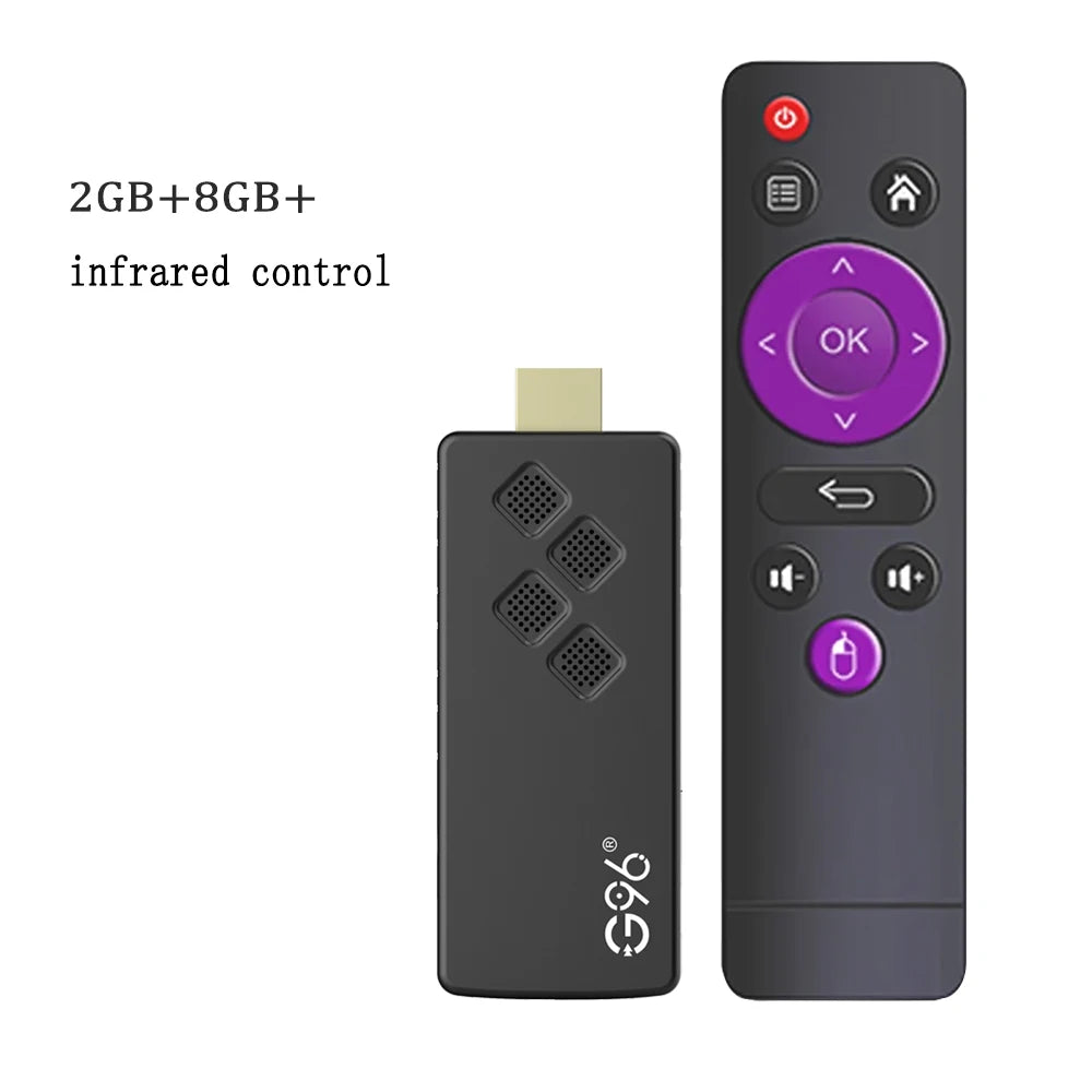 2024 Hot G96 ATV 8k android13.0 TV Stick infrared remote control 2GB8GB 2.4G&5G Dual Wifi BT5 Netflix Youtube Media Player