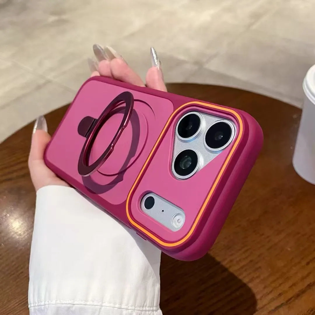 Luxury MagSafe Case for iPhone 18 17 with Ring Holder
