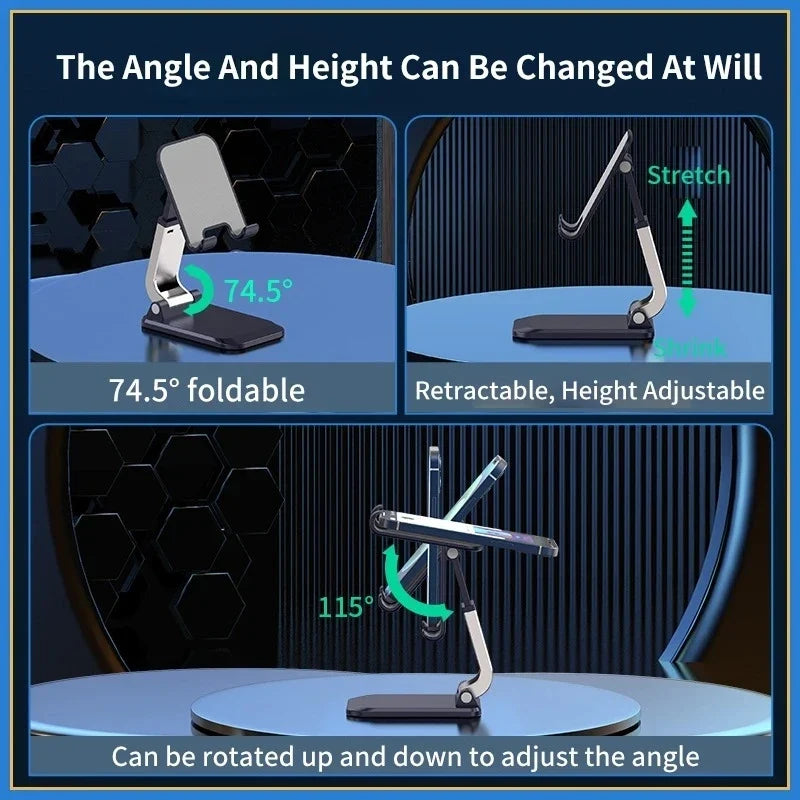 Adjustable Desk Phone and Tablet Stand for iPhone iPad