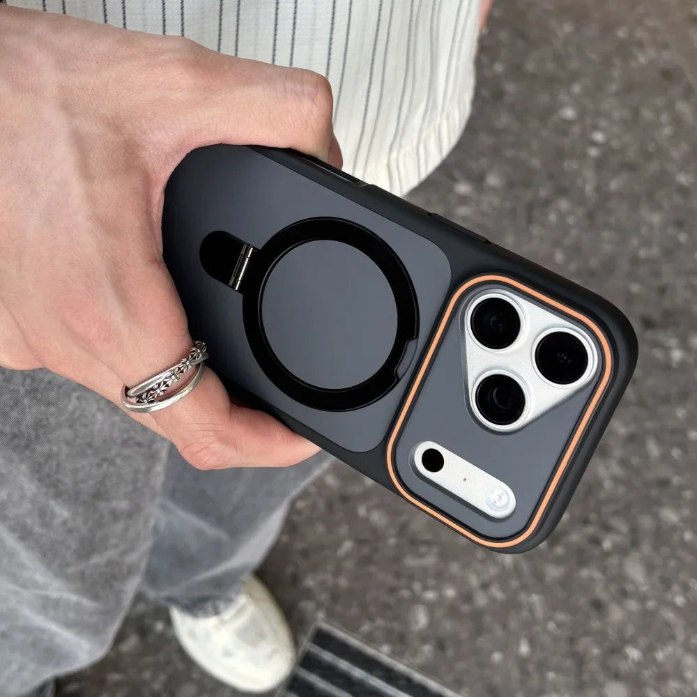 Luxury MagSafe Case for iPhone 18 17 with Ring Holder