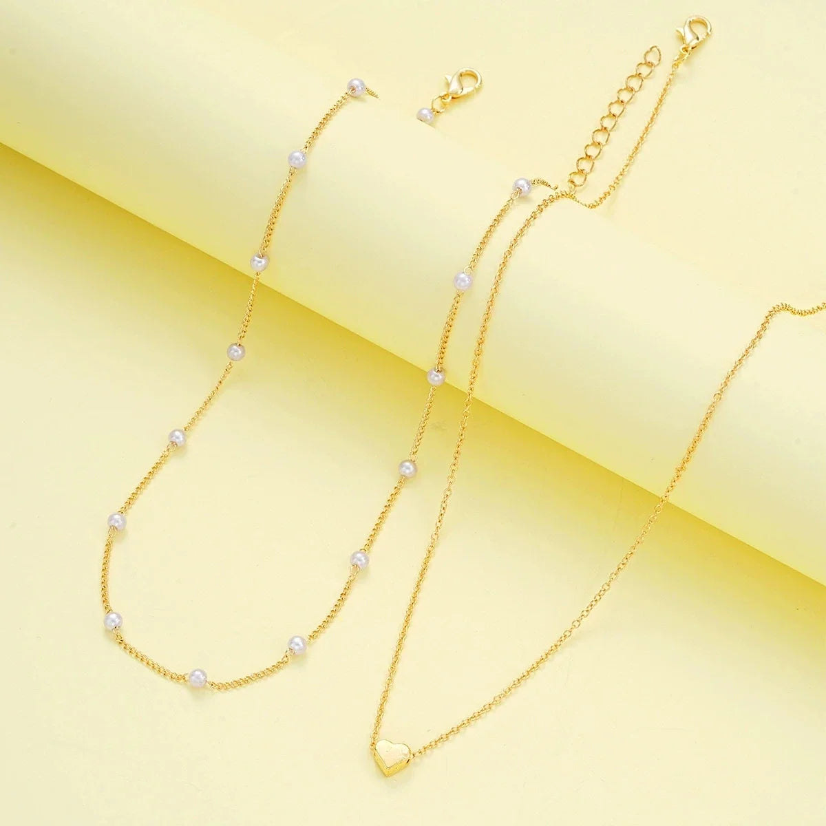 Pearl Heart Jewelry Set