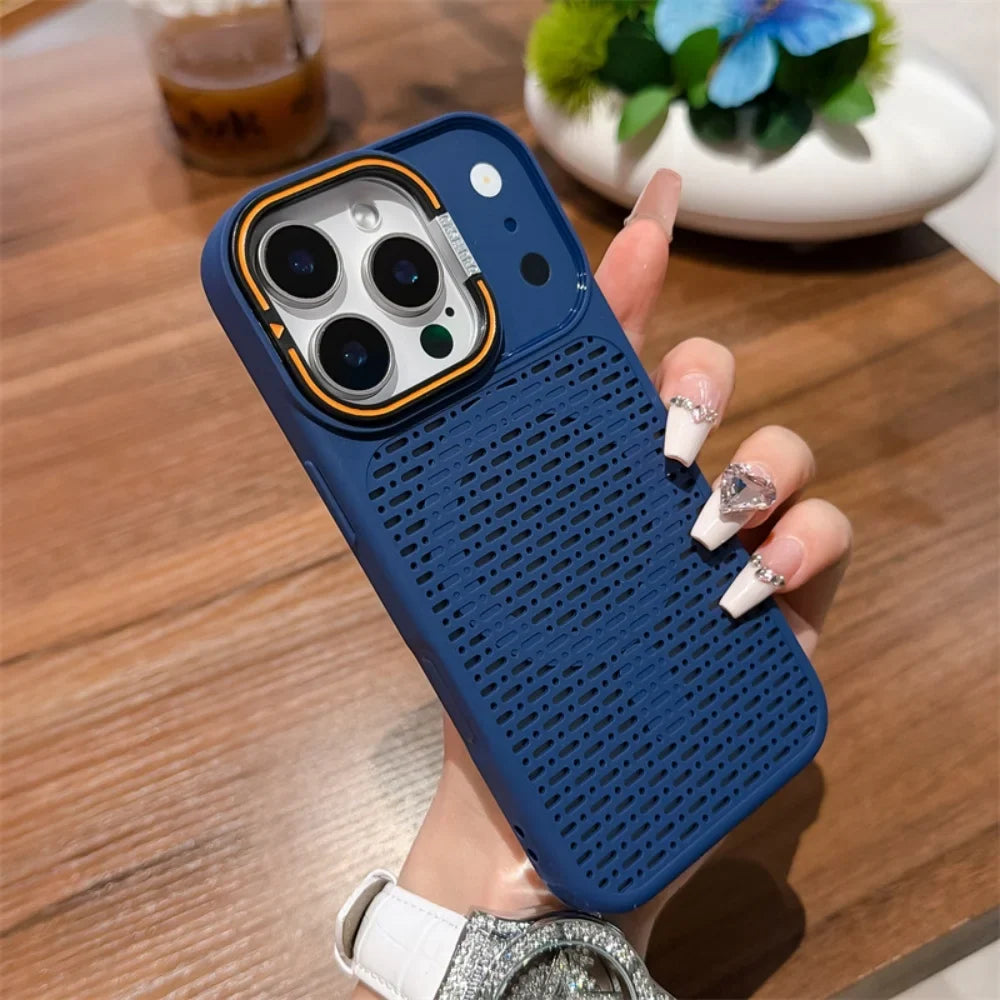 For Magsafe Magnetic Heat Dissipation Lens Holder Case For iPhone