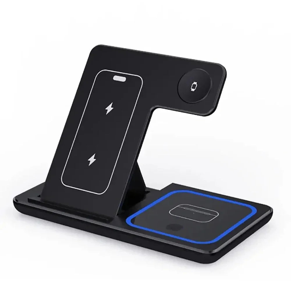 3-in-1 Ambient LED Fast Wireless Charging Stand