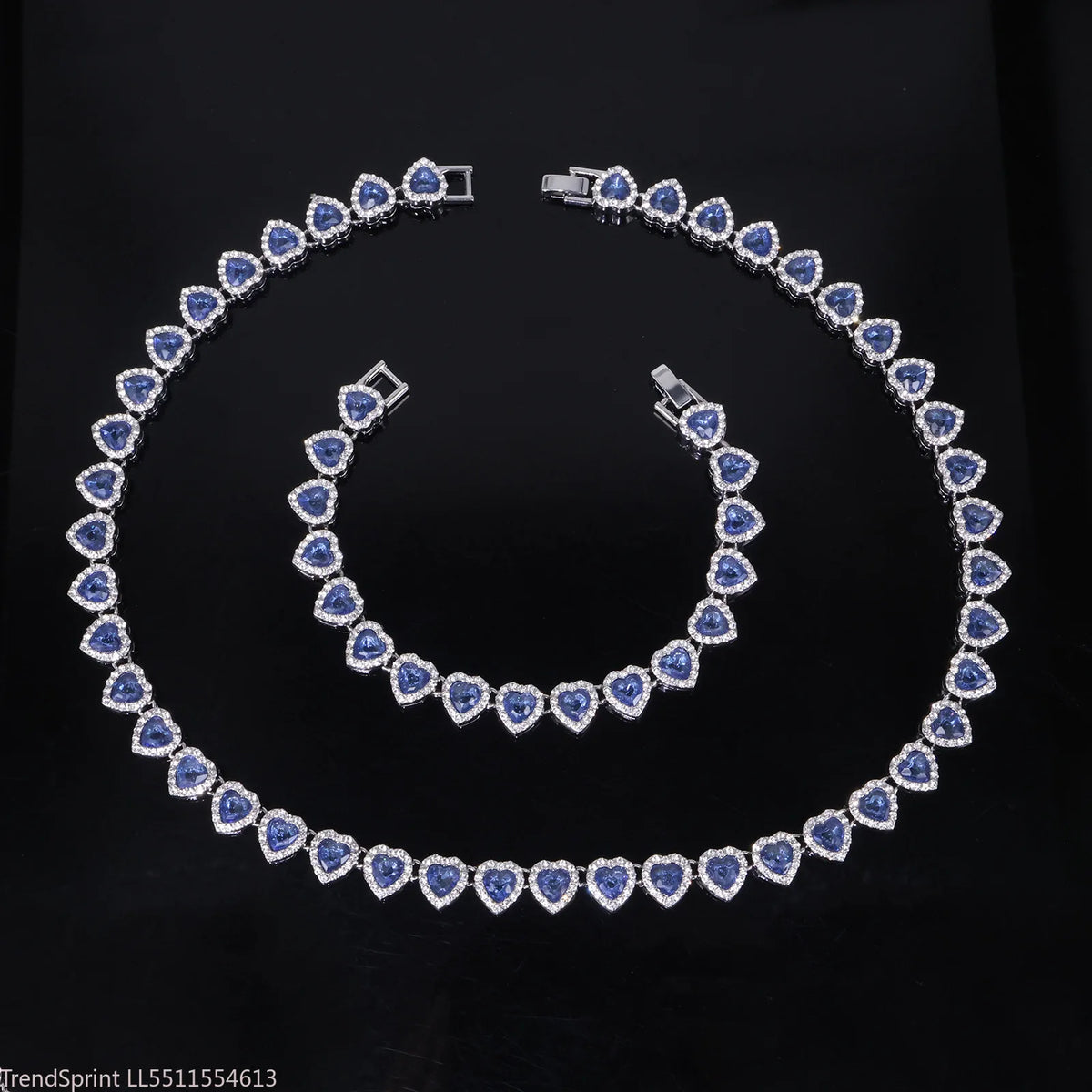 Heart Sparkle Necklace & Bracelet Collection