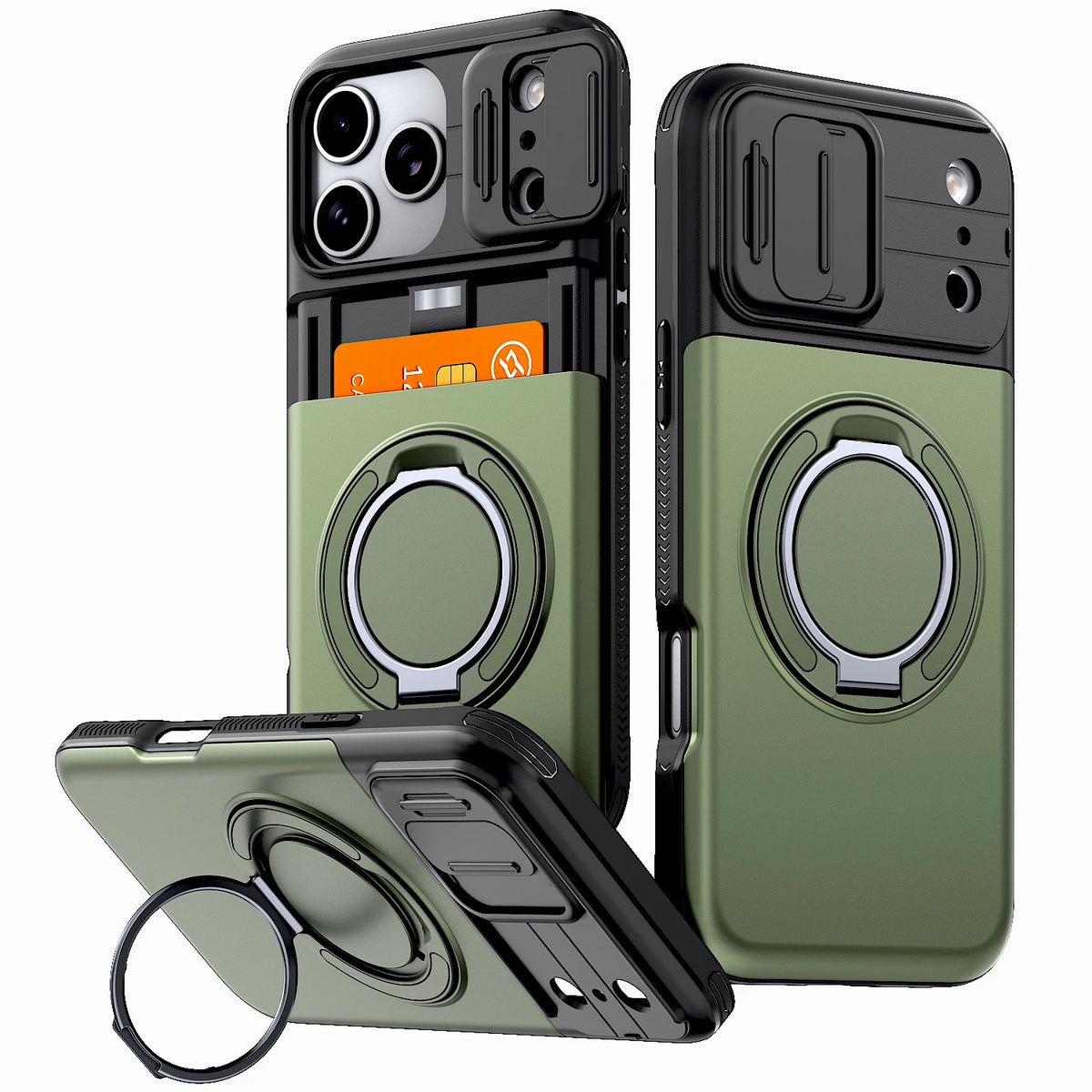 ShieldVault – 2-in-1 Shockproof Card Holder Phone Case