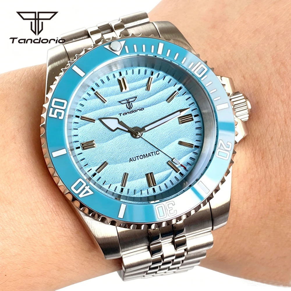 40MM Sand Dune Submariner Mod Tandorio TD266S Sapphire For  Miyota 8215/NH35/2824 Movt 10ATM