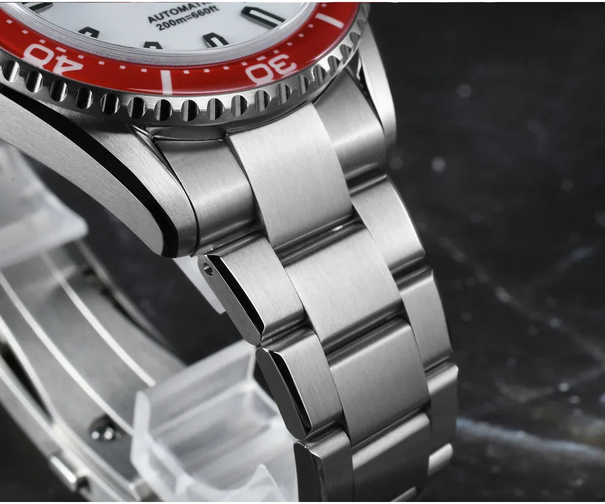 San Martin 39mm Full Lume Enamel Dial NH35 Dive Watch — 200M SN0129