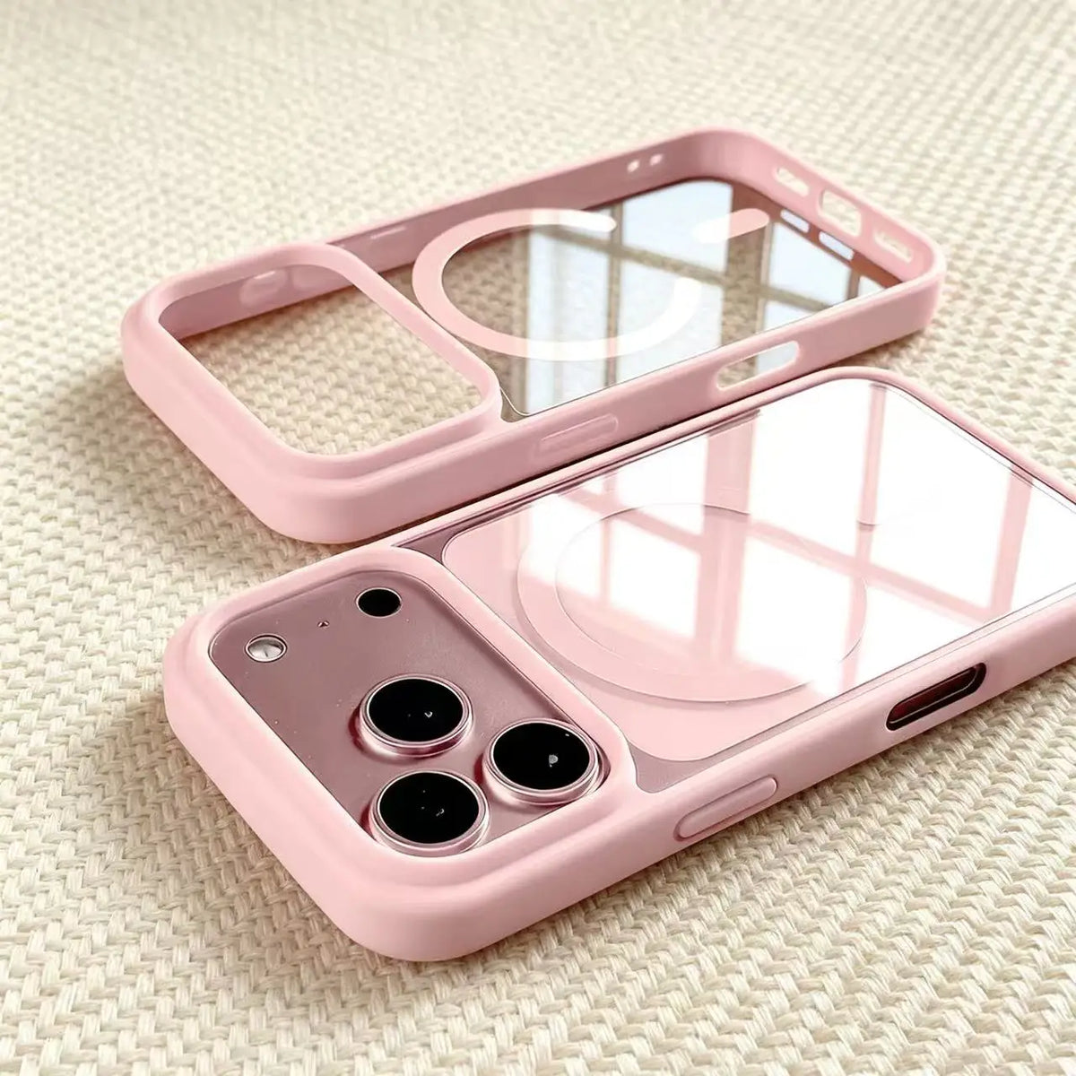 Magnetic Transparent Phone Case for iPhone 18 Pro Max with Wireless Ch