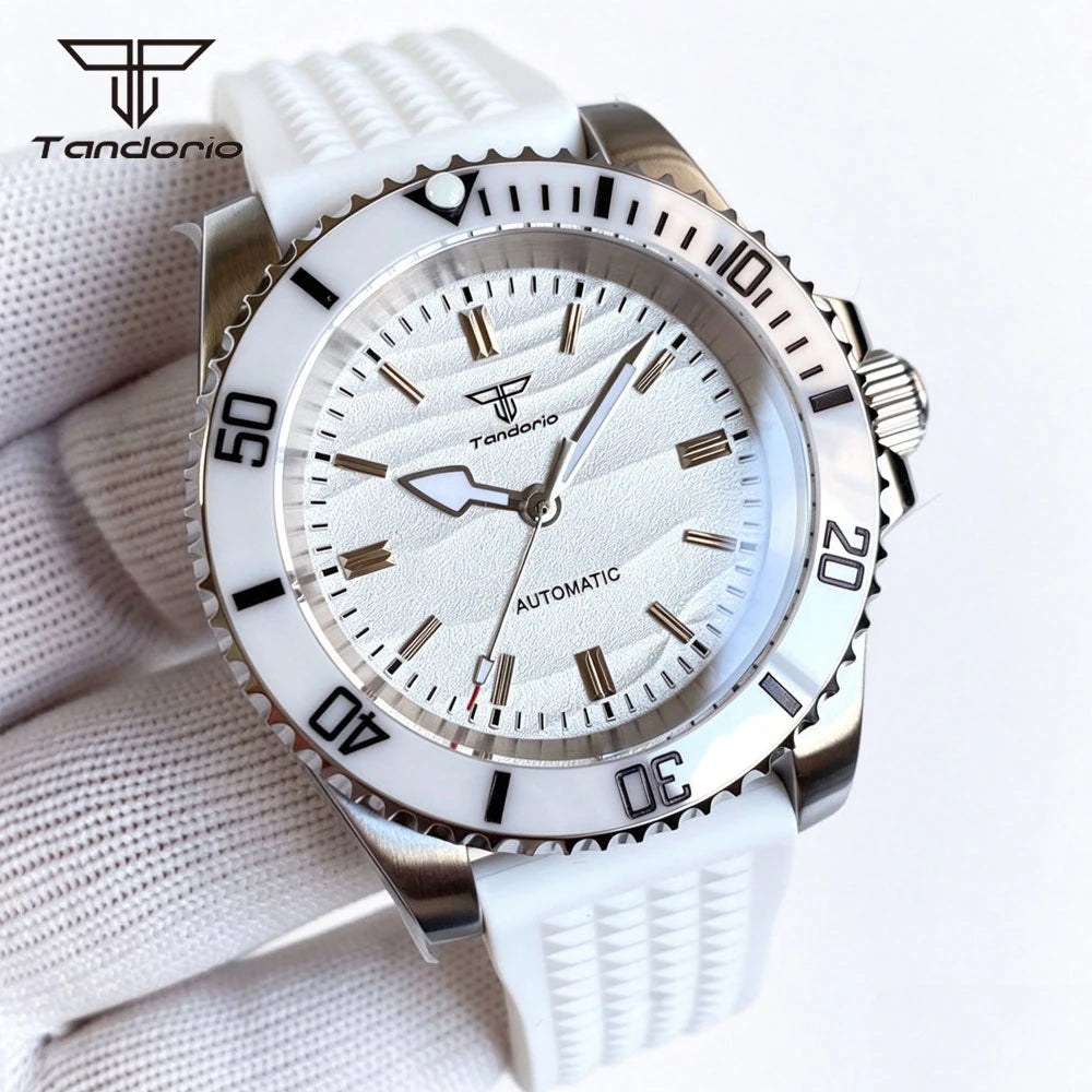 40MM Sand Dune Submariner Mod Tandorio TD266S Sapphire For  Miyota 8215/NH35/2824 Movt 10ATM