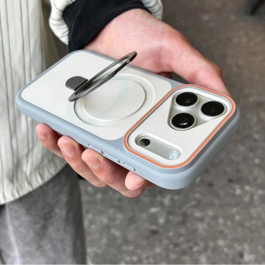 Luxury MagSafe Case for iPhone 18 17 with Ring Holder