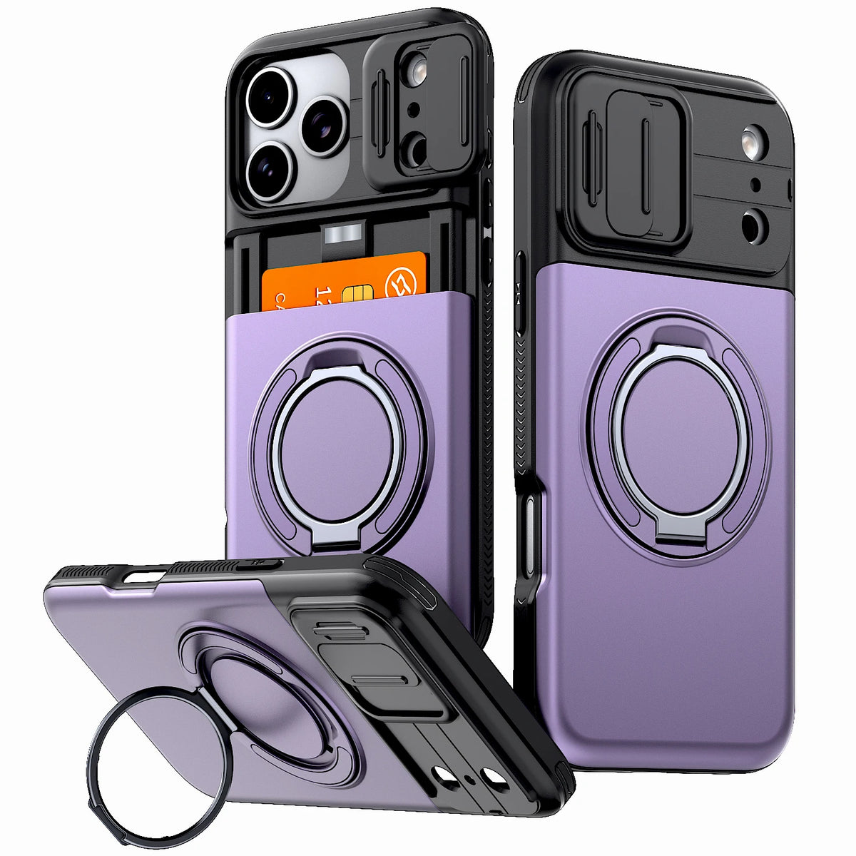 ShieldVault – 2-in-1 Shockproof Card Holder Phone Case