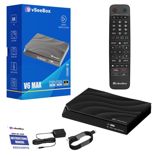 vSeeBox V6 Max Android 14 Streaming
