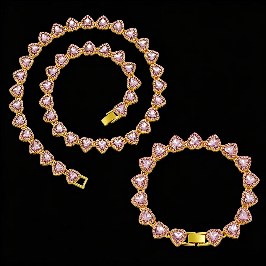 Heart Sparkle Necklace & Bracelet Collection